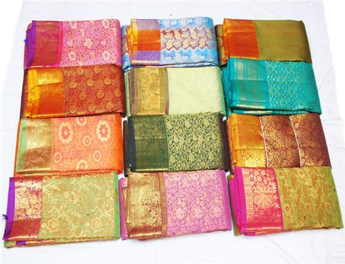 Any Fine Silk Fabrics Printed Saree