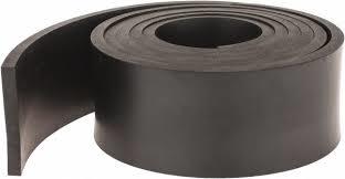 Plain Black Rim Rubber Strips