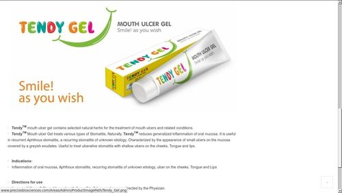 Side Effect Free Mouth Ulcer Gel 