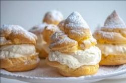 White Cream Filled Puff