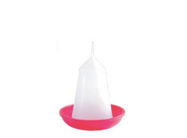 Red Manual Round Drinker For Poultry