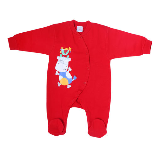 Breathable Red Color Baby Grow Romper