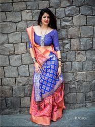 Winter Double Shaded Colored Patola Sarees