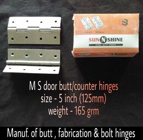 MS Door Butt/Counter Hinges 5 inch Sizes