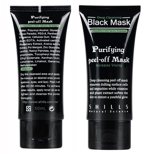 Shills Blackhead Remover Tube 50g - Liquid Form, Suitable for All Skin Types | Activated Charcoal for Effective Dirt Removal, Promotes Smooth Skin