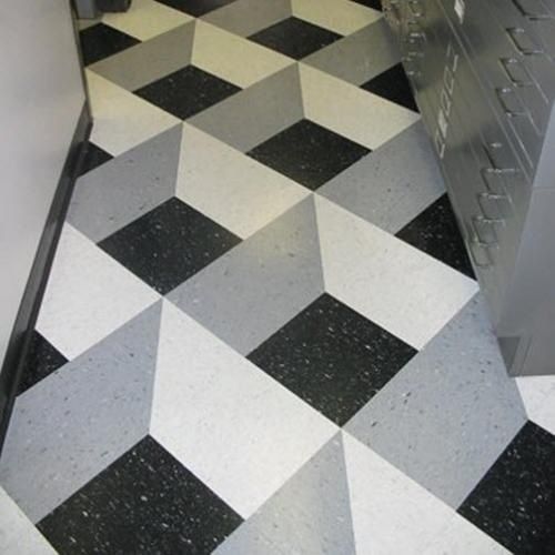 Yellow Checkered Vinyl Flooring Service