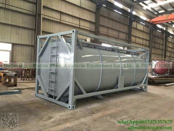 Portable Iso Tank Container Steel Lined Pe Plastic Lining