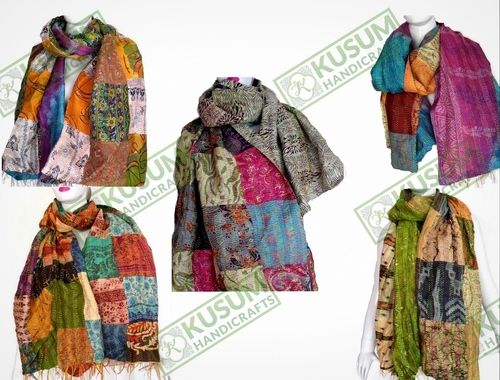 Mix Vintage Silk Kantha Scarves