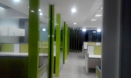 Glass Partition And Wooden Partition Interior Design