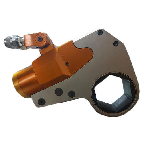 Red And Yellow Hex Drive Hydraulic Torque Wrench