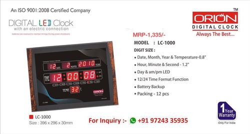 LED Digital Clock LC 1000