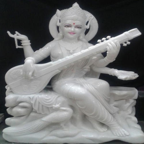 Marble Saraswati Statue