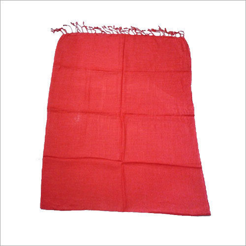 Red Plain Viscose Stole