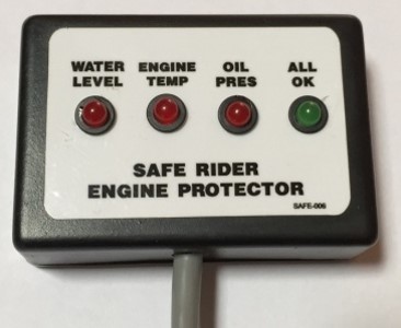 Orange & White Safe Rider Engine Protector