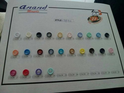 Colored Polyester Shirt Button