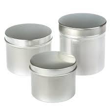 Round Tin Container With Lid