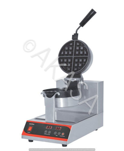 Stainless Steel Digital Rotary Waffle Maker