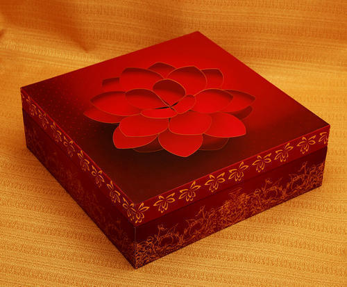 Lotus Flower Wedding Card Box