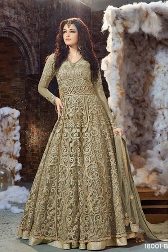 Ladies Embroidered Work Anarkali Suits