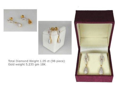 Natural Diamond Solitaire Earrings