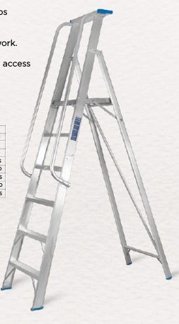 Heavy Duty Platform Aluminium Ladder