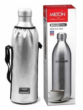 Milton Cold and Hot Stainless Steel Bottle, 750 ml, Silver, Set of 2 –  Ashtok