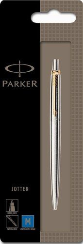 पार्कर जोटर स्टेनलेस स्टील जीटी बॉल पेन (क्रोम) फाइन निब 