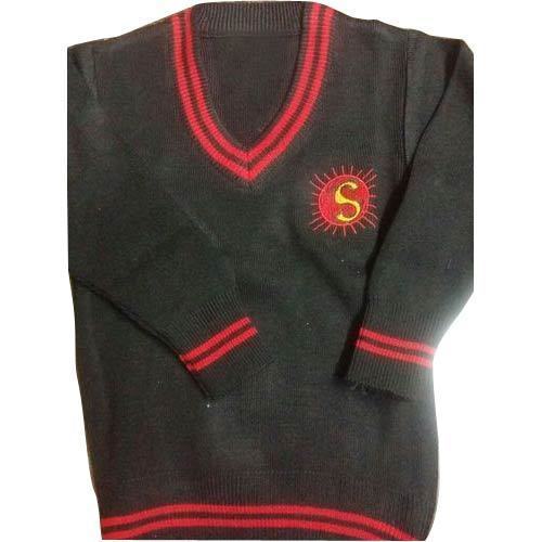 Black Color Boys School Uniform Sweater