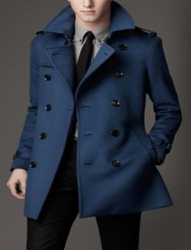 Casual Mens High Collar Party Coat