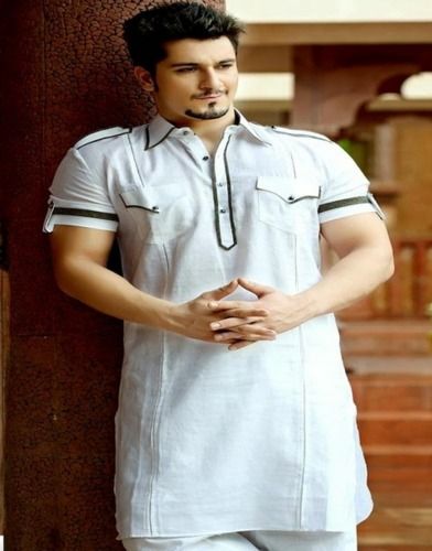 Mens Indowestern Design Kurta Size: Small