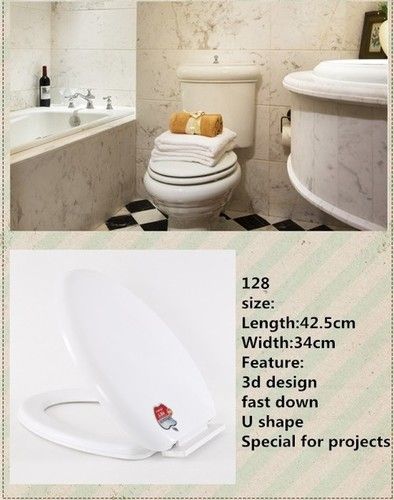 White U Shape Toilet Seat Cover