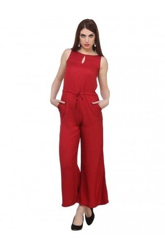 Any Cottinfab Solid Womens Jumpsuits