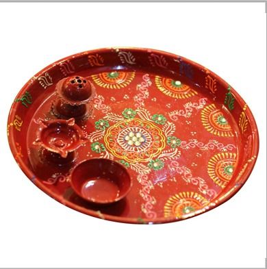 Durable Wooden Pooja Thali