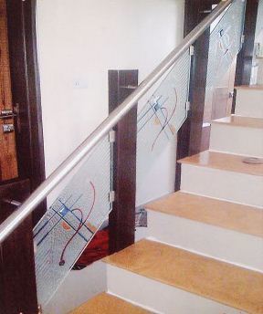 Bi Parting Stainless Steel Railing With Glass