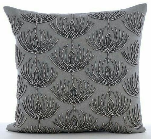 Beaded Embroidered Cushion Covers