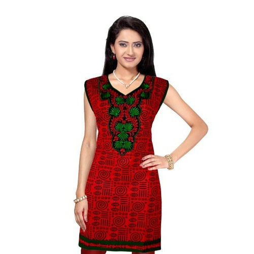 Tear Resistance Ladies Sleeveless Kurtis