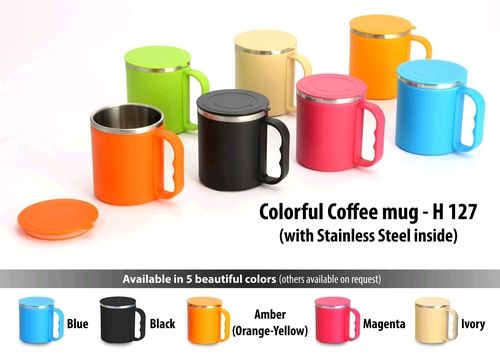 BH127 Colourful Coffee Mug With Stainless Steel Inside