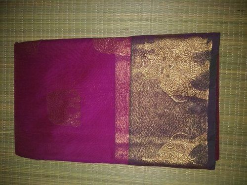 Kota Cotton Sarees With Elephant Border