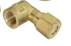 Brass Comp Female Elbow Connector Fitting Or With Nut By Zhejiang Acme Pipefitting Co., Ltd.