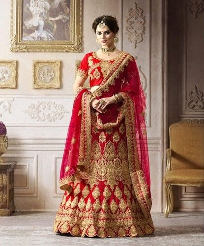 Buy Heavy desinger Bridal Lehenga Choli Design Nb 14 at Rs. 4999 online  from Surati Fabric designer lehenga : SF-1019-14