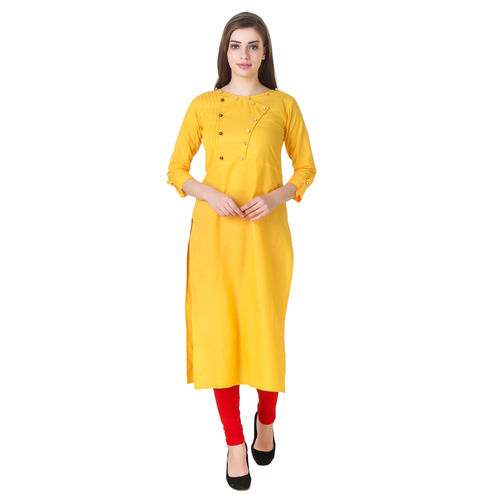 Exclusive Designer Cotton Kurti For Women Length: 48 Inch (In)