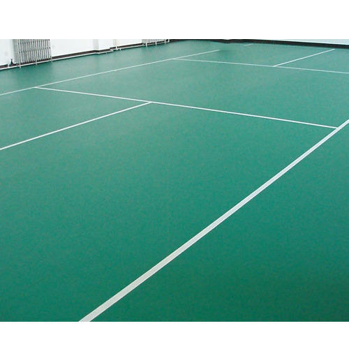 Green Badminton Court Flooring