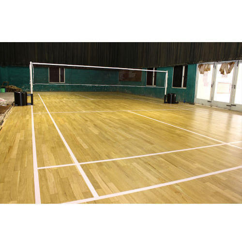 Indoor Badminton Court Wooden Flooring