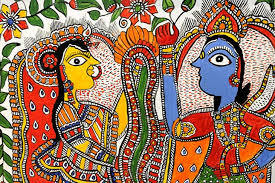 Beutiful Painted Mithila Painting