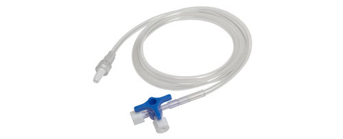 Safety I.V. Disposable Cannula - Three Way Stop Cock With Extension Tube