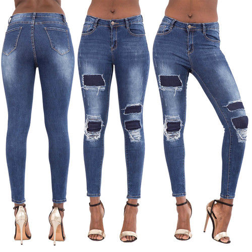 Anti Wrinkle Tremendous Design Ladies Jeans