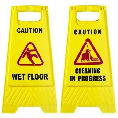 Industrial Plastic Caution Board