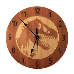 Round Wooden Wall Clock