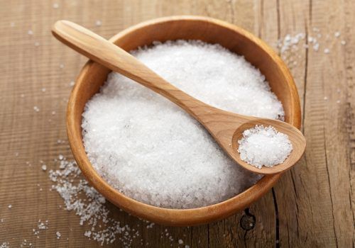 White Edible Salt Powder