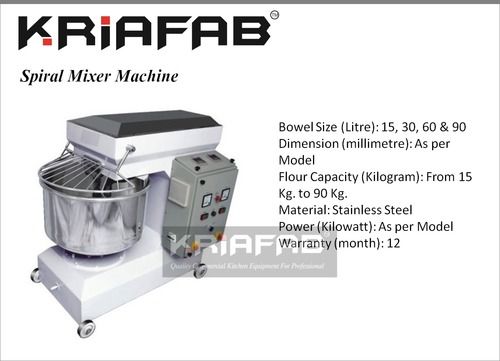 Spiral Mixer Machine